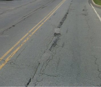 Photo of Marshall Avenue that needs repair