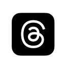 Logo for the social media platform, Threads
