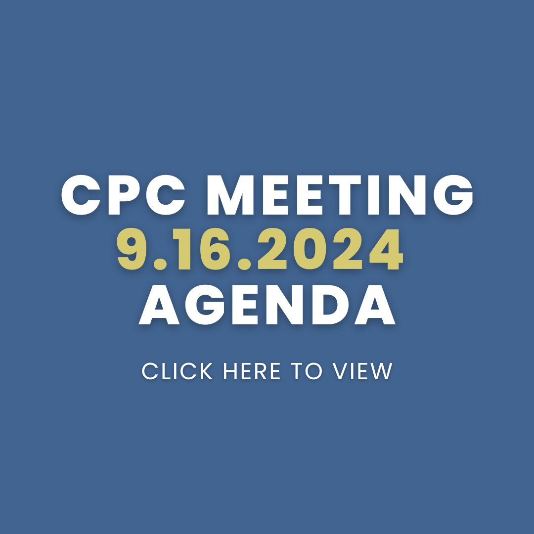 CPC Meeting - 9.16.2024 - Agenda