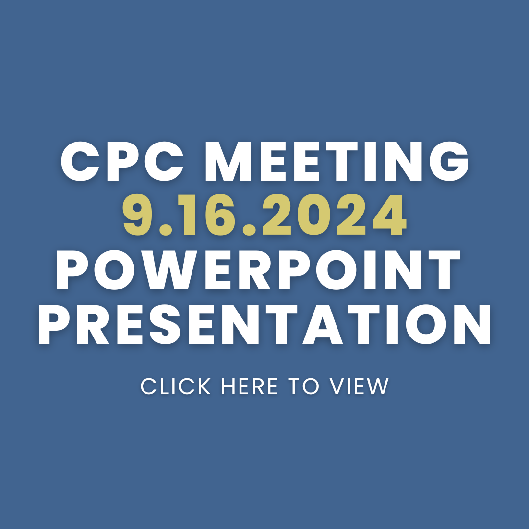 CPC Meeting - 9.16.2024 - PowerPoint Presentation