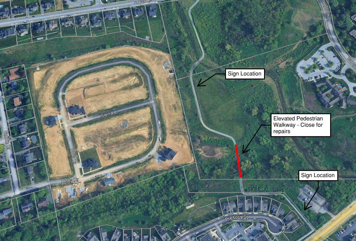 Elevated Walkway Construction Underway